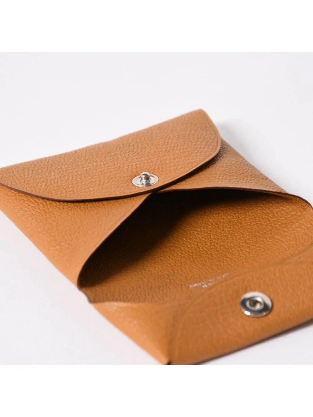 Hermes Bastia Verso Coin Purse Chevre Glitter Silver